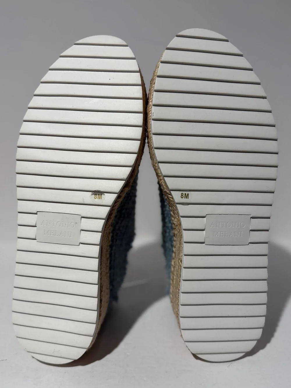 Antonio Melani TaylorTwo Lace Up Espadrille Denim Platform Sneakers Sz 8 NEW!